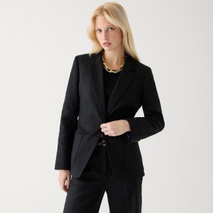 Women's J.Crew Helena Blazer Black USA CBXNWTM05