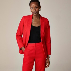 Women's J.Crew Helena Blazer Red USA CYHQFDX62