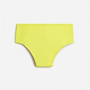 Women's J.Crew High-rise Bikini Bottom Lemon Sorbet USA FQULSKT64