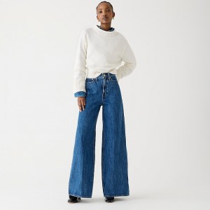 Women's J.Crew High-rise superwide-leg Jeans Laura Wash USA XLRUFCN71