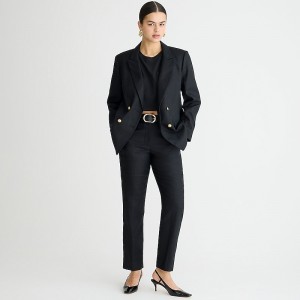 Women's J.Crew Kate straight-leg Pants Black USA CZKLDHF68