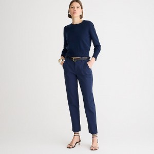 Women's J.Crew Kate straight-leg Pants Navy USA OBWVZTR89