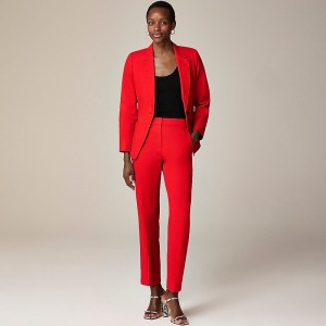 Women's J.Crew Kate straight-leg Pants Red USA WQDGFOM57