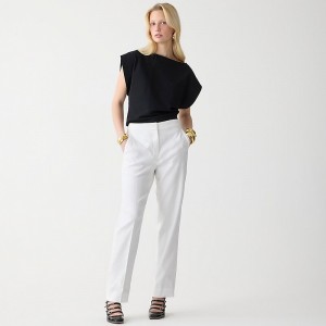 Women's J.Crew Kate straight-leg Pants White USA ZYWBJSK34