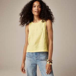 Women's J.Crew Maxine button-back Tops Fresh Lemon USA WEMSGUB19