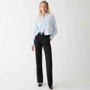 Women's J.Crew Natalia Pants Black USA EZYLANQ56