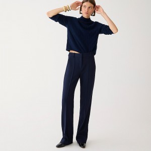 Women's J.Crew Natalia Pants Navy USA YVMIPQF96