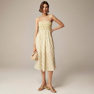 Women's J.Crew Paloma Dress Capel Yellow USA OFDRUKM80