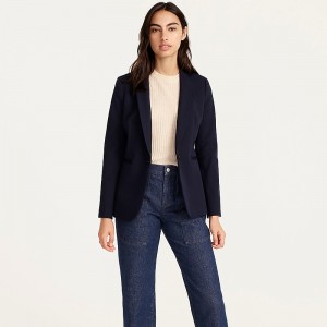 Women's J.Crew Parke Blazers Navy USA QFIDJRE64