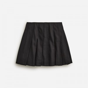 Women's J.Crew Pleated mini Skirts Black USA JRAEUIZ56