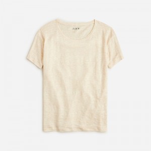 Women's J.Crew Relaxed T-shirts Heather Natural USA VEABUPR03