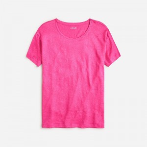 Women's J.Crew Relaxed T-shirts Neon Flamingo USA HAPJENO50