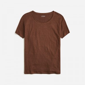 Women's J.Crew Relaxed T-shirts Roasted Cocoa USA CPKJQGS34