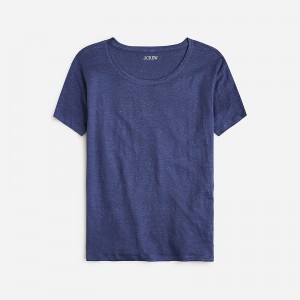 Women's J.Crew Relaxed T-shirts Royal Navy USA OEJQSBP71