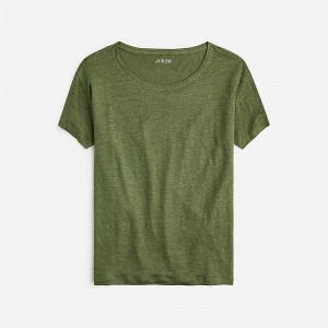 Women's J.Crew Relaxed T-shirts Utility Green USA RFSQVPZ68