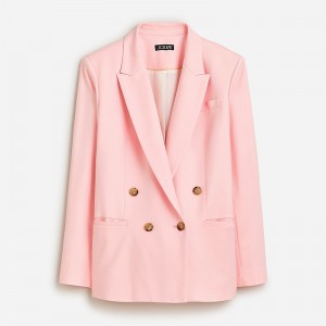 Women's J.Crew Relaxed double-breasted Blazers Spring Blush USA TVBMWYR45