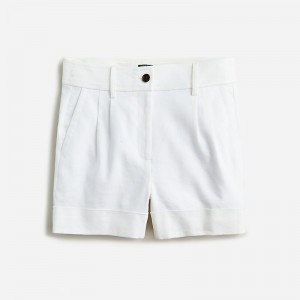 Women's J.Crew Remi Shorts White USA SQJELPZ71