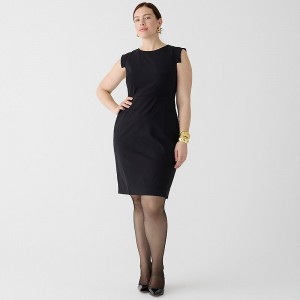 Women's J.Crew Resume Dress Black USA HCUKNTW89