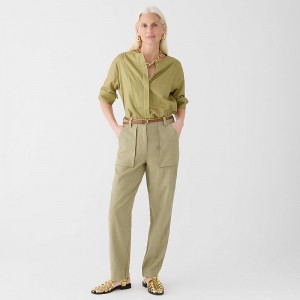 Women's J.Crew Seaside cargo Pants Timbered Khaki USA LTBWENR23