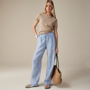 Women's J.Crew Soleil Pants Blue USA GTQXWFV80