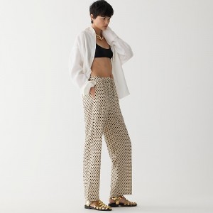 Women's J.Crew Soleil Pants Toasted Cream USA HEDFPSZ40