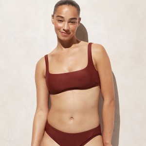 Women's J.Crew Squareneck Bikini Top Sienna USA NCZLESH82