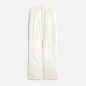 Women's J.Crew Straight-leg essential Pants Ivory USA FXKIDRZ04