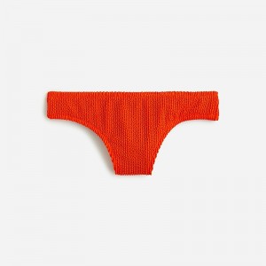 Women's J.Crew Textured hipster full-coverage Bikini Bottom Guarana USA BDHQEIM87