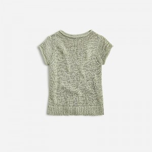 Women's J.Crew Textured sweater T-shirts Pale Surplus USA QLSFJDG69