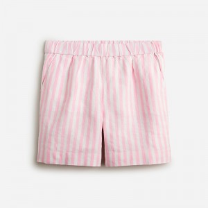 Women's J.Crew Tropez Shorts Brilliant Peony Stripe USA GMDSUKV31