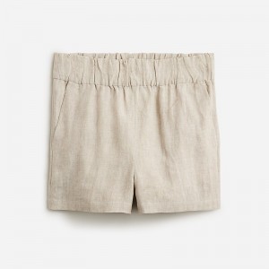 Women's J.Crew Tropez Shorts Flax USA UENJMIR60