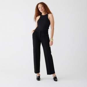 Women's J.Crew Wide-leg Pants Black USA IYVSBKN41