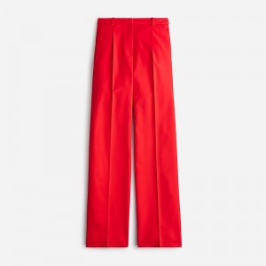 Women's J.Crew Wide-leg essential Pants Vintage Red USA DVUKNOT96