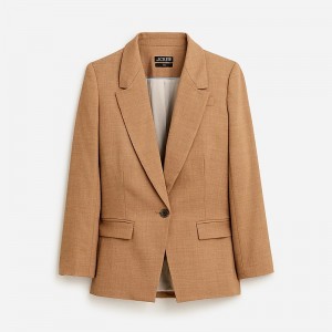 Women's J.Crew Willa Blazers Wool Hthr Acorn USA NSZUOVE19