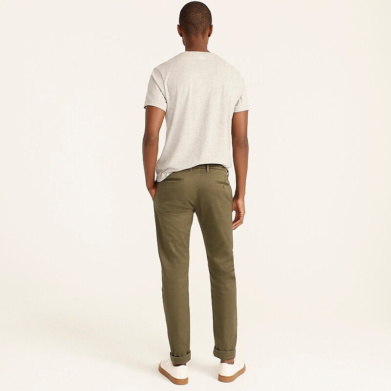 Men's J.Crew 484 Slim-fit stretch chino Pants Catskill Green USA GCEHPDJ53