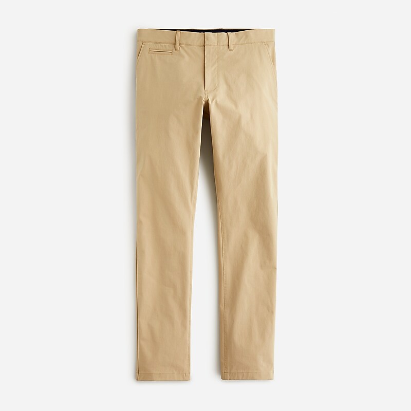 Men\'s J.Crew 484 Slim-fit tech Pants Khaki USA EDJTKOS05