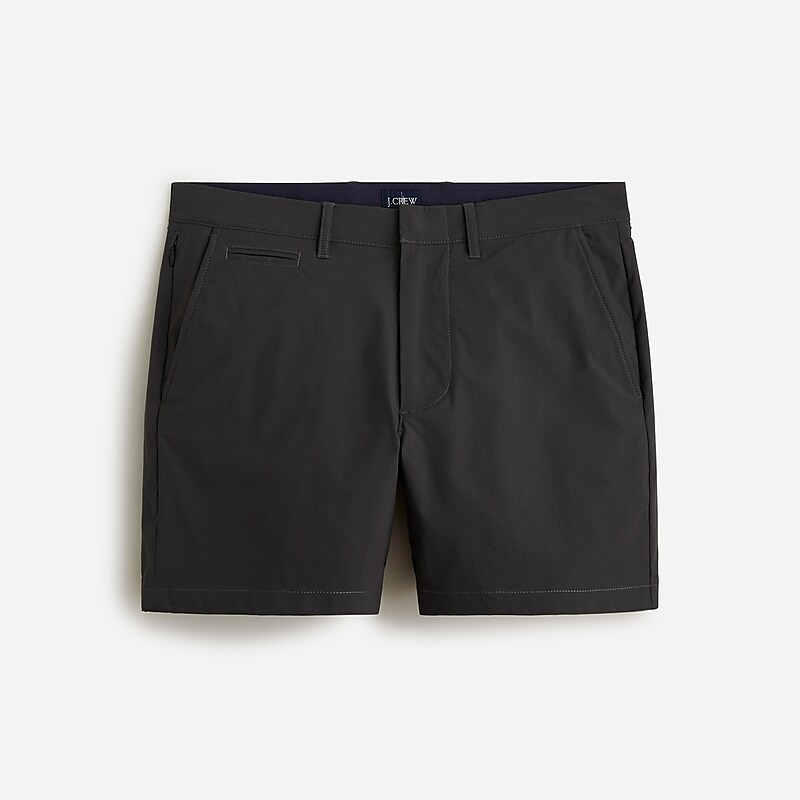 Men\'s J.Crew 5\'\' tech Shorts Faded Black USA EKAFQRD24