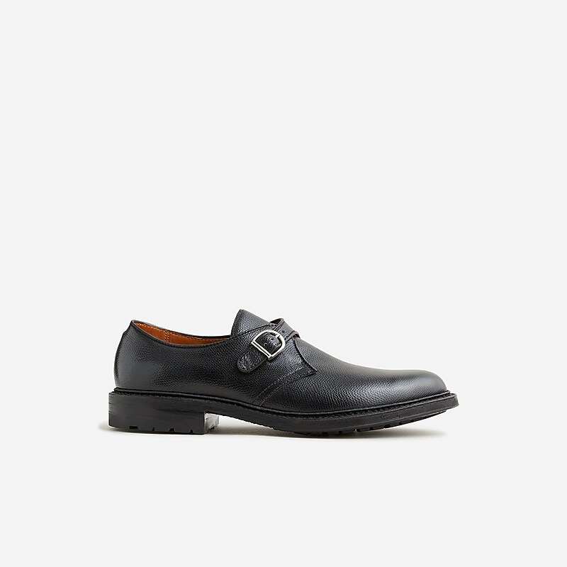 Men's J.Crew Alden® for J.Crew monk-strap Dress Shoes Black USA HLNOPUY81