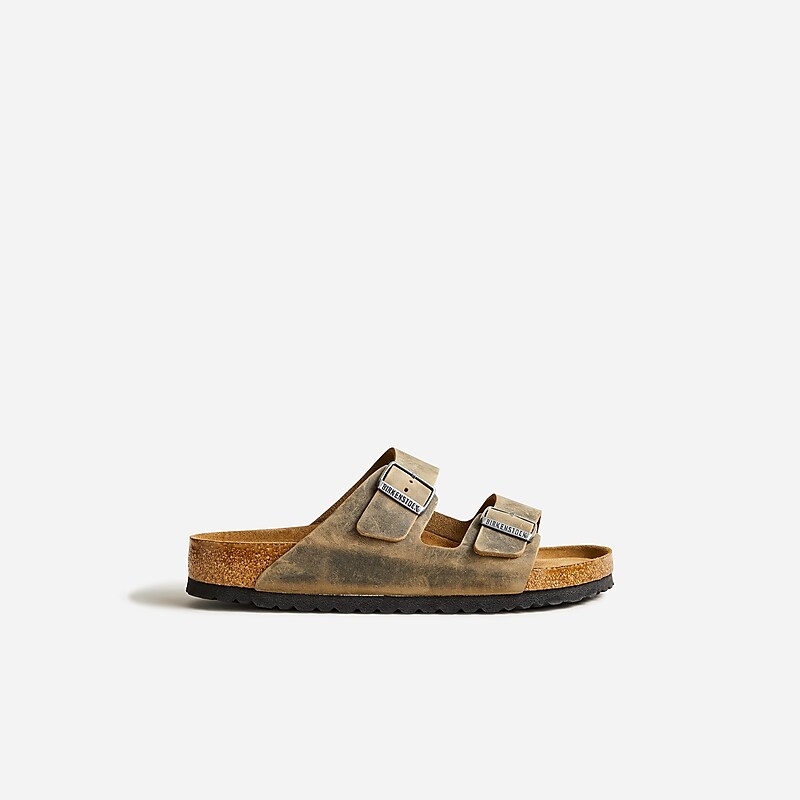 Men's J.Crew Birkenstock® Arizona soft-footbed Sandals Khaki USA UKSMCTQ90