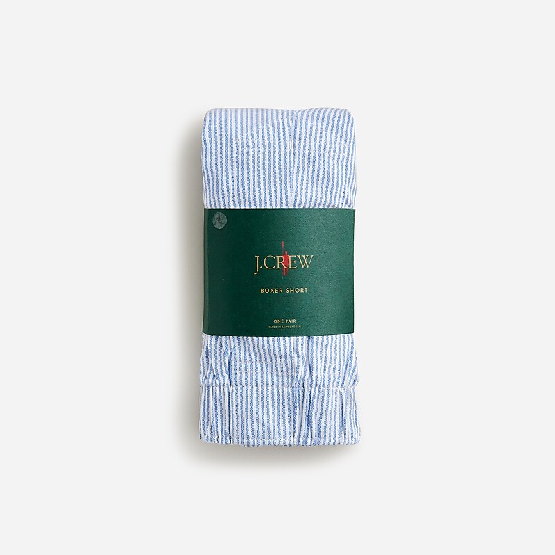 Men's J.Crew Boxer shorts Broken-in organic Boxer shorts University Stripe Rain USA JGKVDNO78