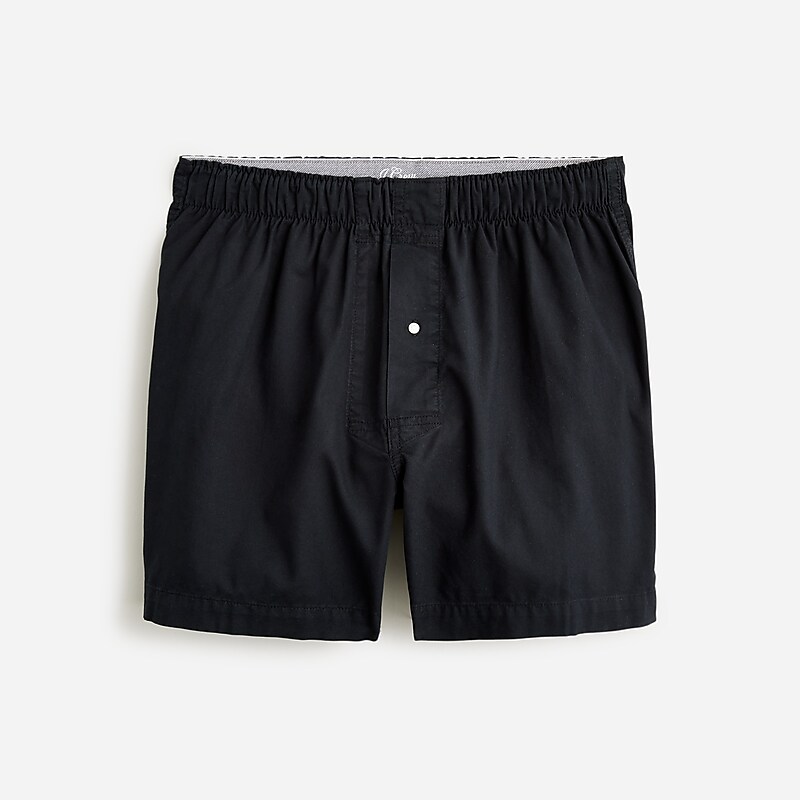 Men\'s J.Crew Boxer shorts Broken-in organic Boxer shorts Black USA DBONTKZ26