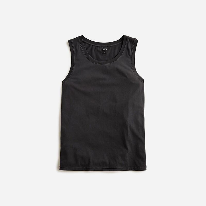 Men\'s J.Crew Broken-in Tank Tops Black USA TJOGUMS32