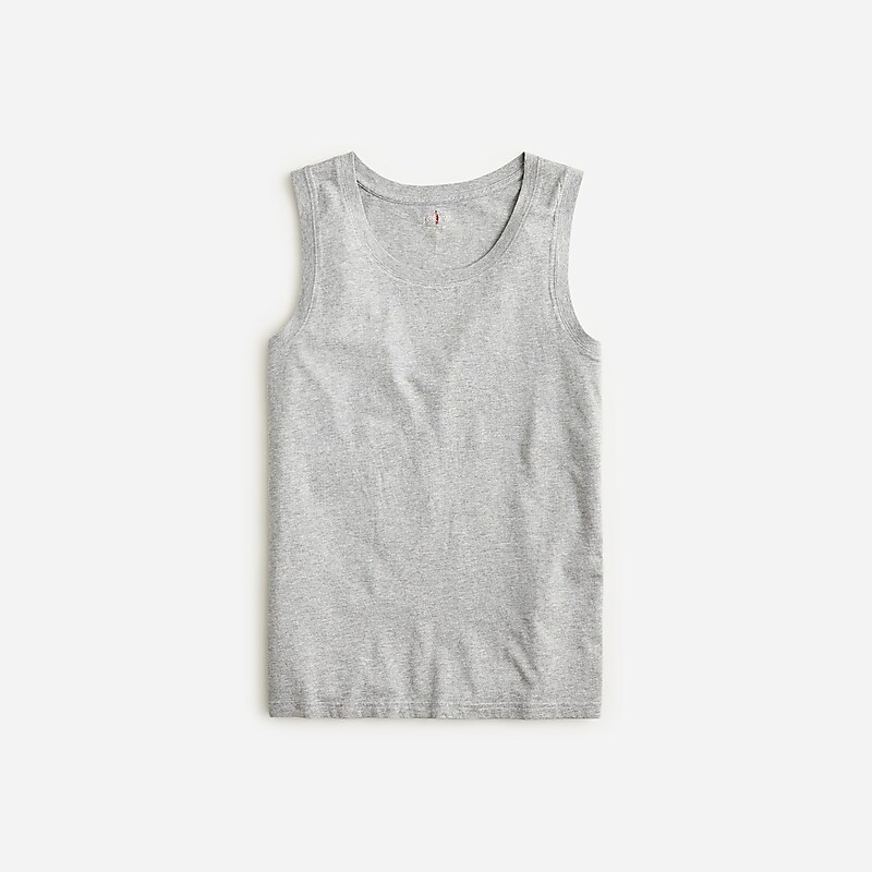 Men\'s J.Crew Broken-in Tank Tops Hthr Graphite USA BYRDIAJ36