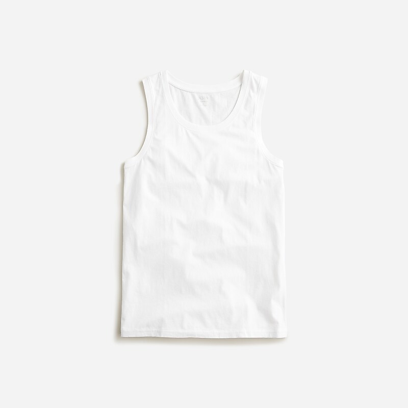 Men\'s J.Crew Broken-in Tank Tops White USA CLEHYON85