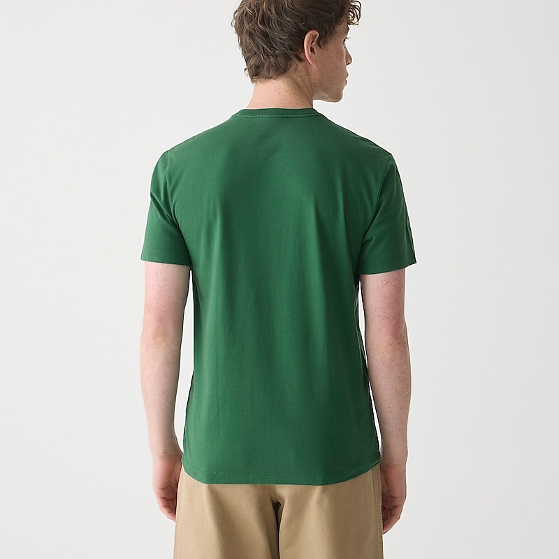 Men's J.Crew Broken-in T-shirts Prospect Green USA WDJFALN82