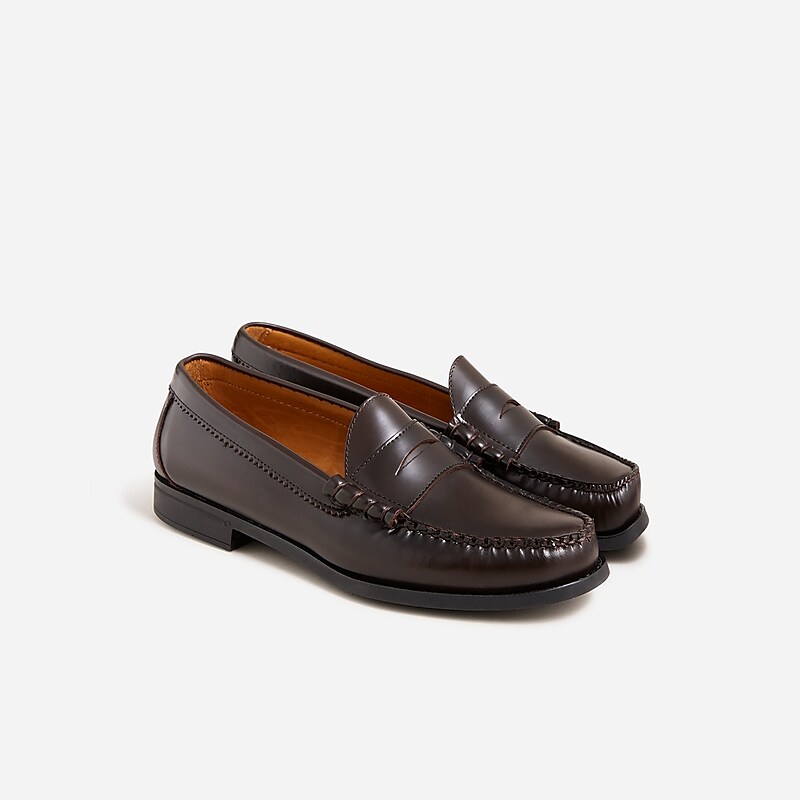 Men\'s J.Crew Camden Loafers Dress Brown USA LBGEVMA01