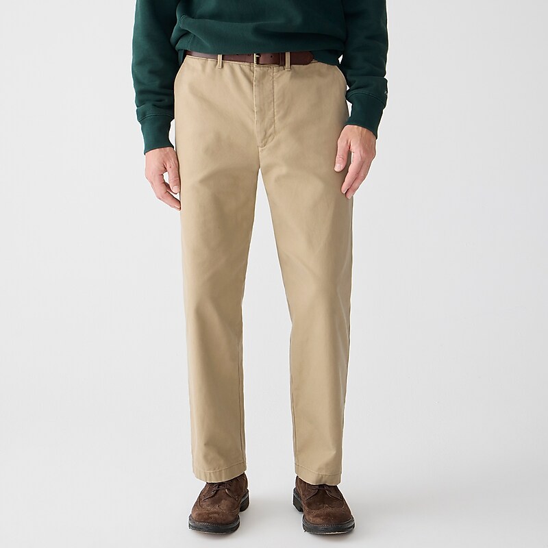 Men\'s J.Crew Classic chino Pants Commander Khaki USA IFVGMRT69