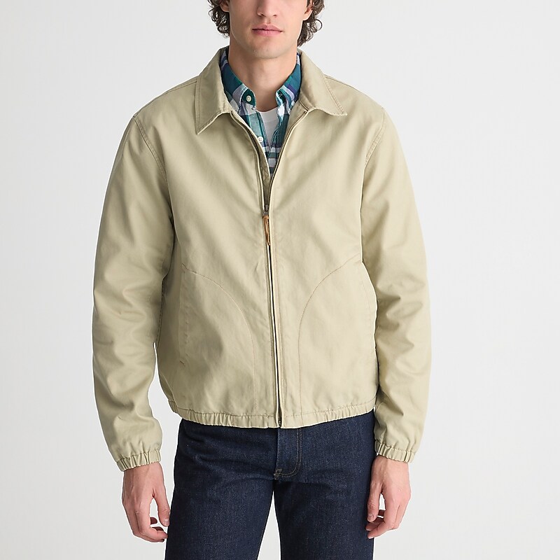 Men's J.Crew Harrington Jackets Burnished Khaki USA FHLKEWO37