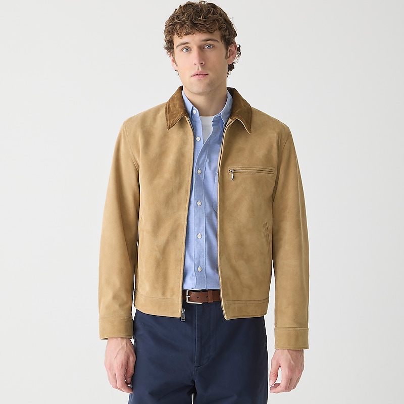 Men\'s J.Crew Limited-edition Wallace & Barnes Work Jacket Sand USA LHIPEZR48