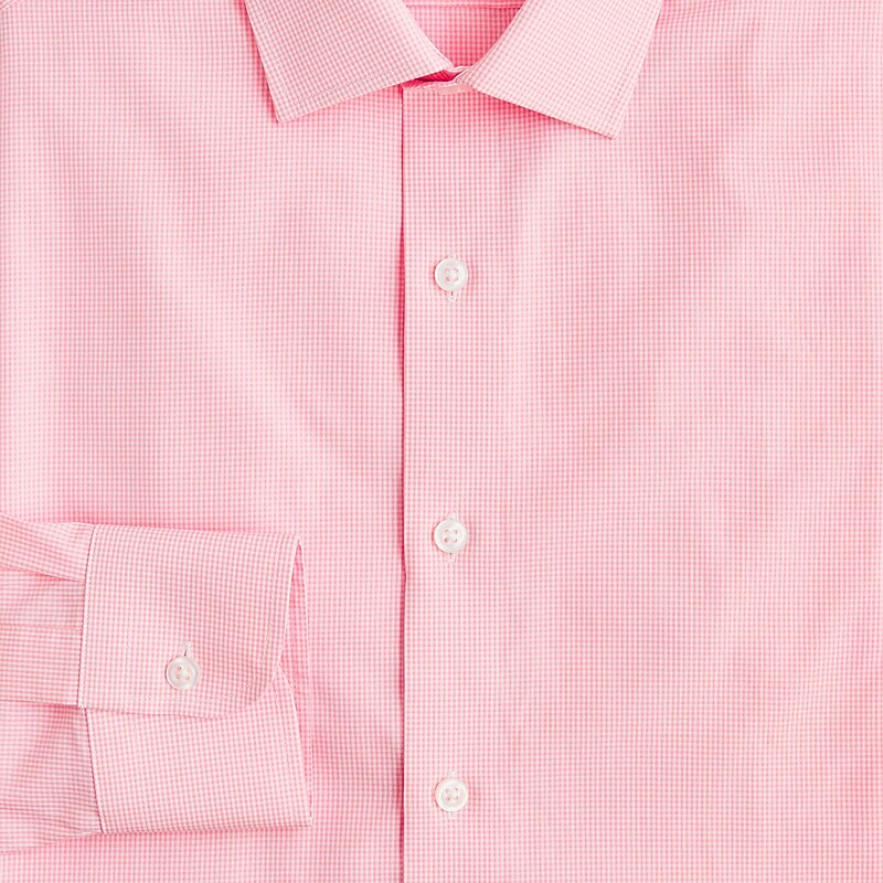 Men's J.Crew Ludlow Premium fine cotton Dress Shirts Rian White Pink USA DFKPJGM17